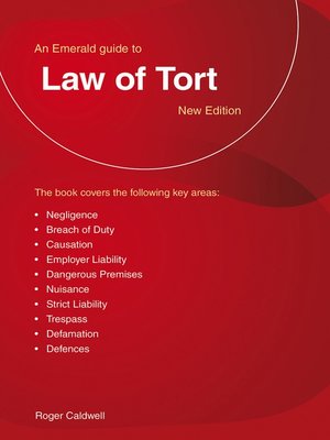 cover image of Law of Tort